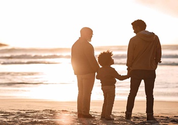 3 generations on the beach